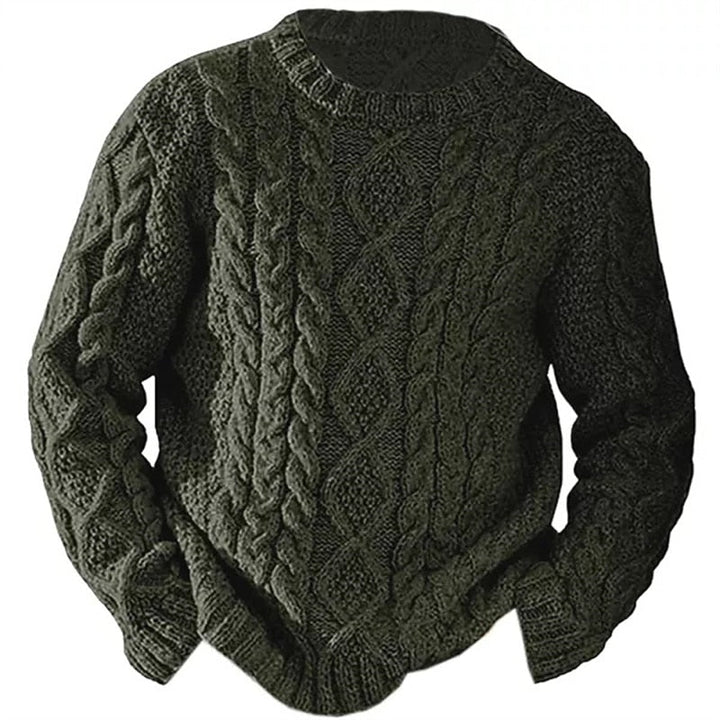 Ellis | Cable Knit Crew Neck Jumper