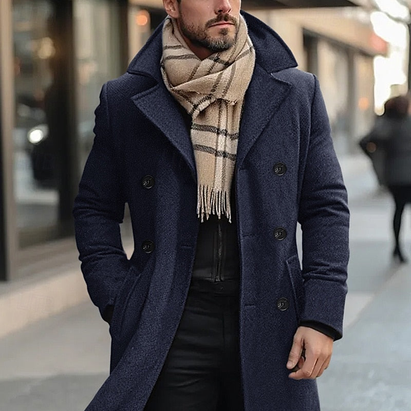 Malcolm | Refined Double-Breasted Overcoat