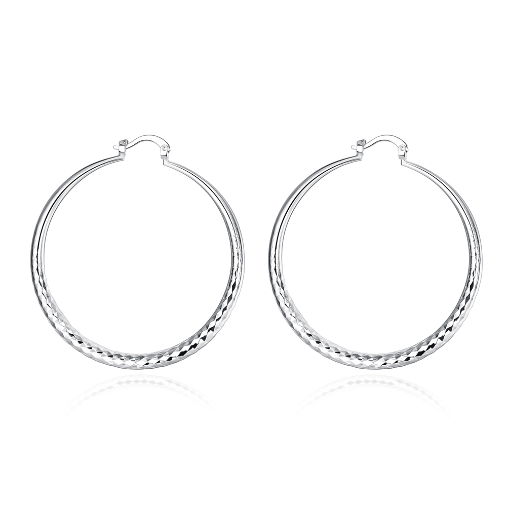 Tonya | Classic Retro Silver Long Earrings