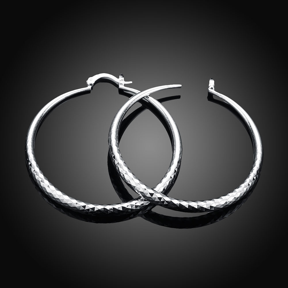 Tonya | Classic Retro Silver Long Earrings