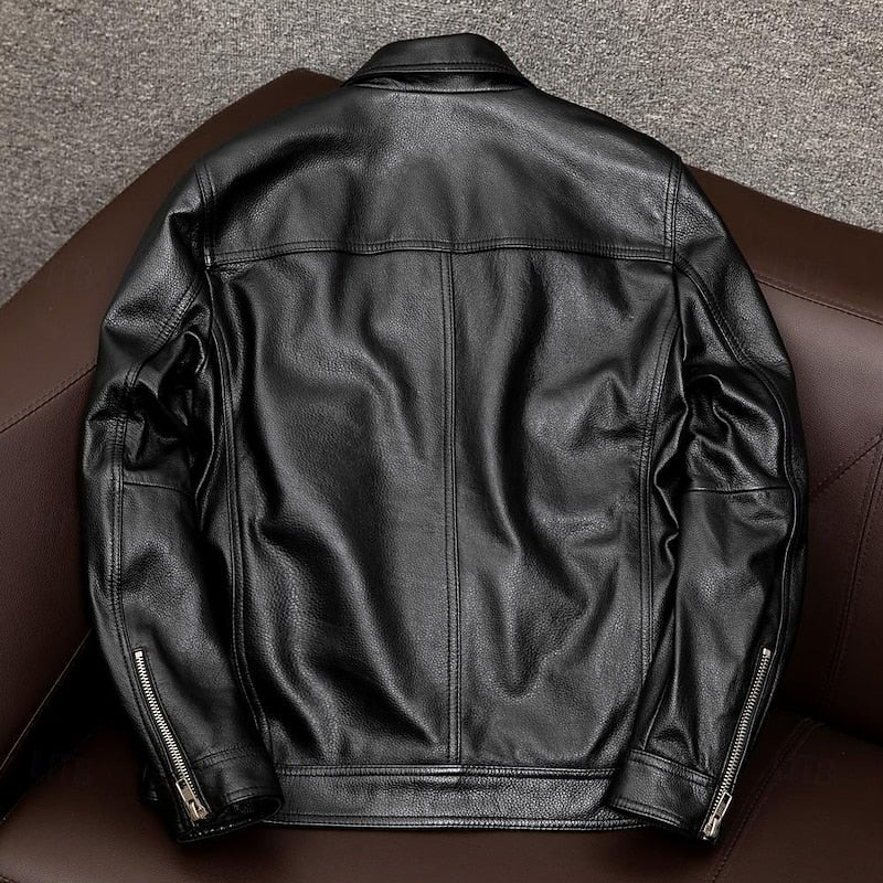 Anthony | Classic Collared Moto Jacket