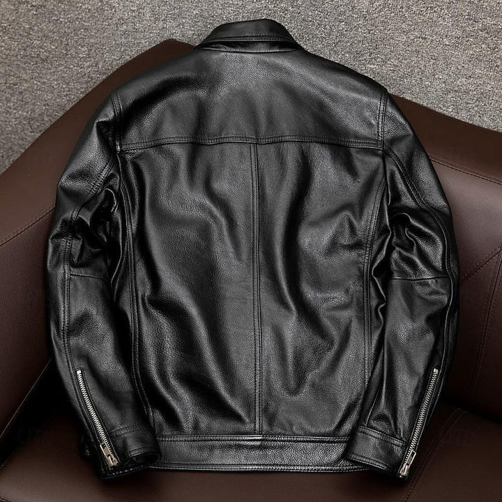 Anthony | Classic Collared Moto Jacket