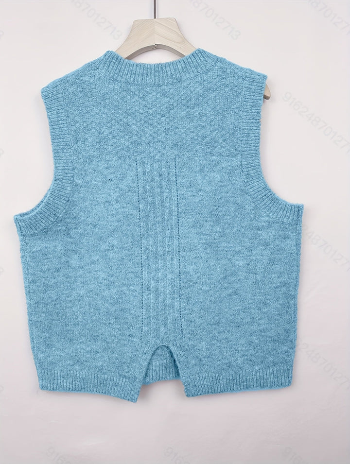 Brooke | Cable-Knit Jumper Vest