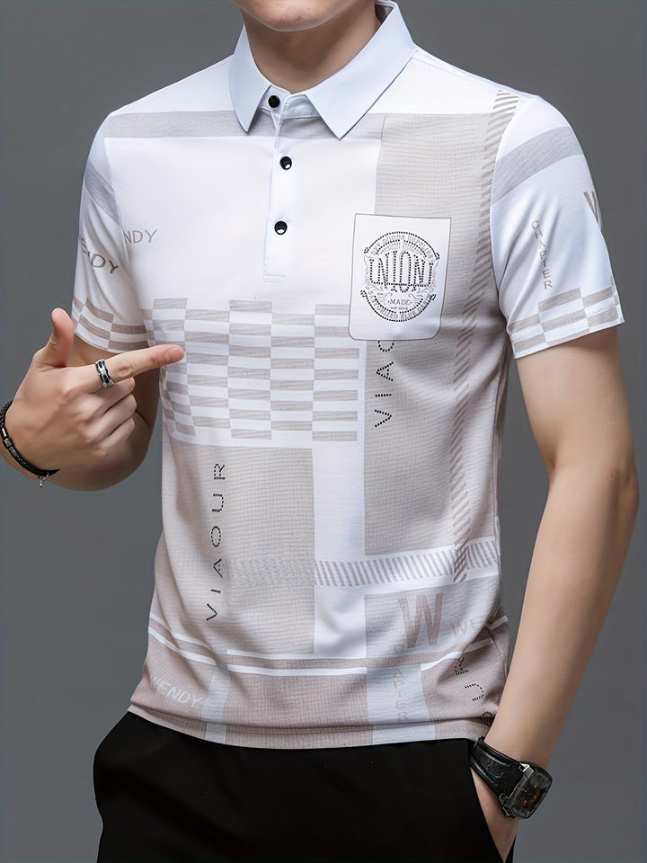 Nathaniel | Refined colourblock Polo Shirt