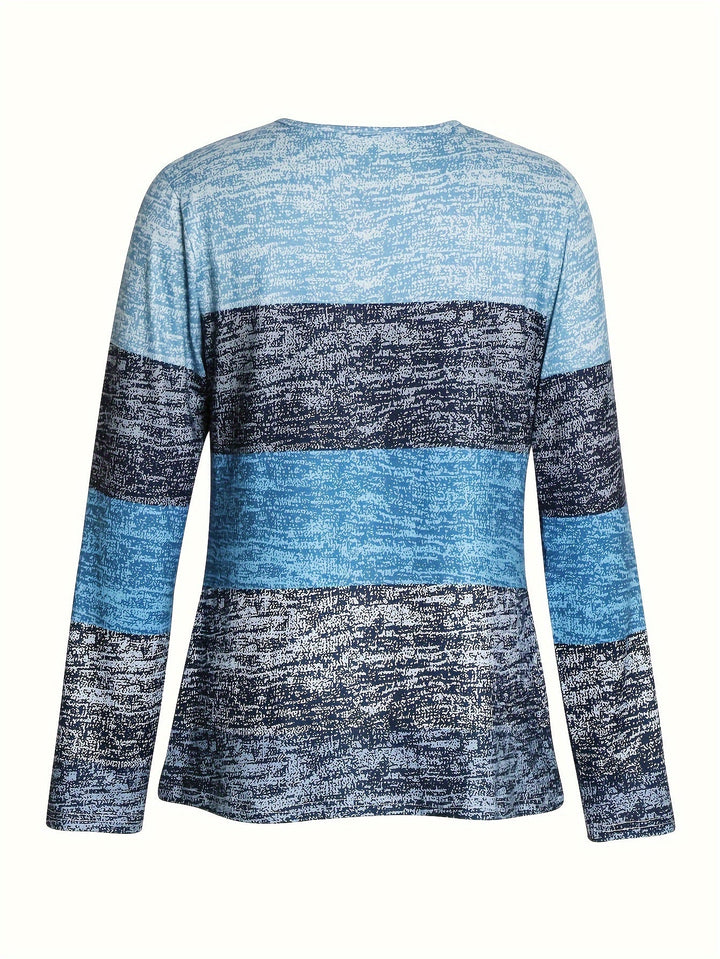 Ophelia | colourblock Quarter-Zip Top