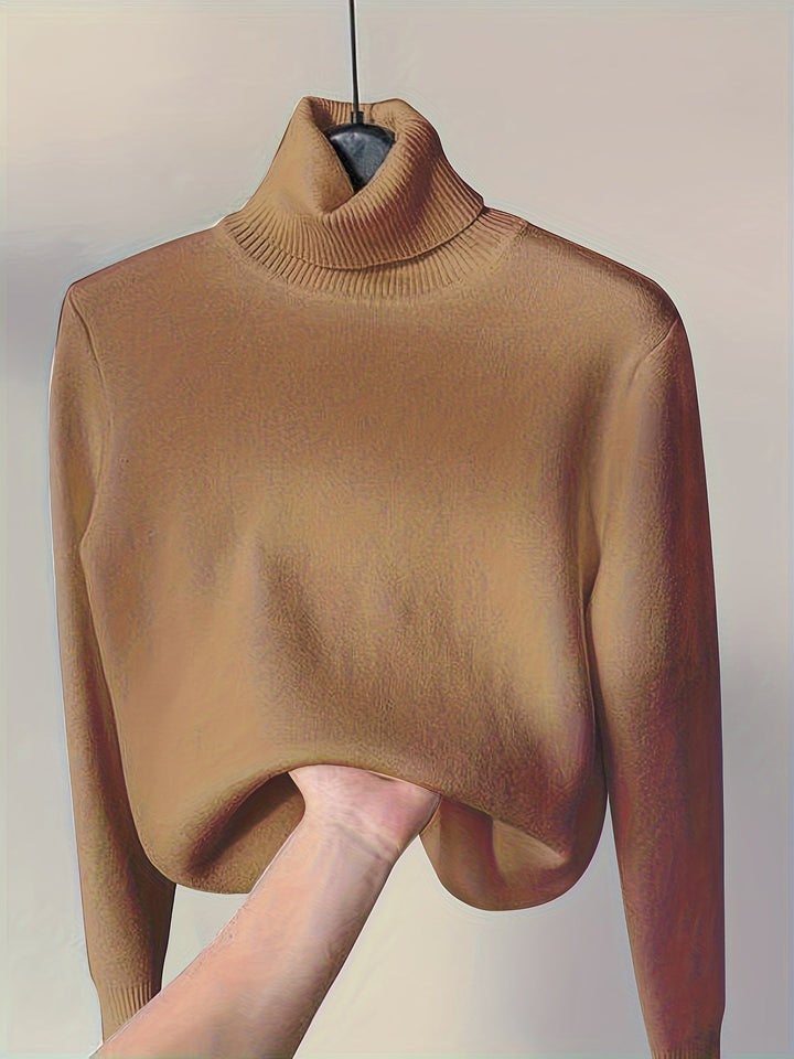 Selena | Cozy Lined High-Neck Jumper