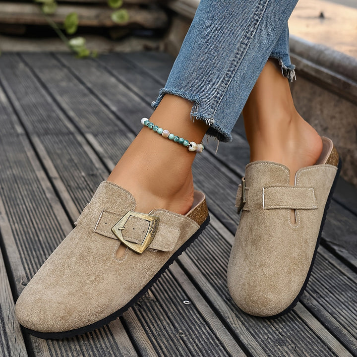 Winona | Buckle-Detail Slip-On Mules