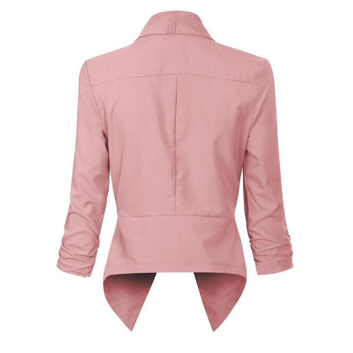 Penelope | Open-Front Draped Blazer