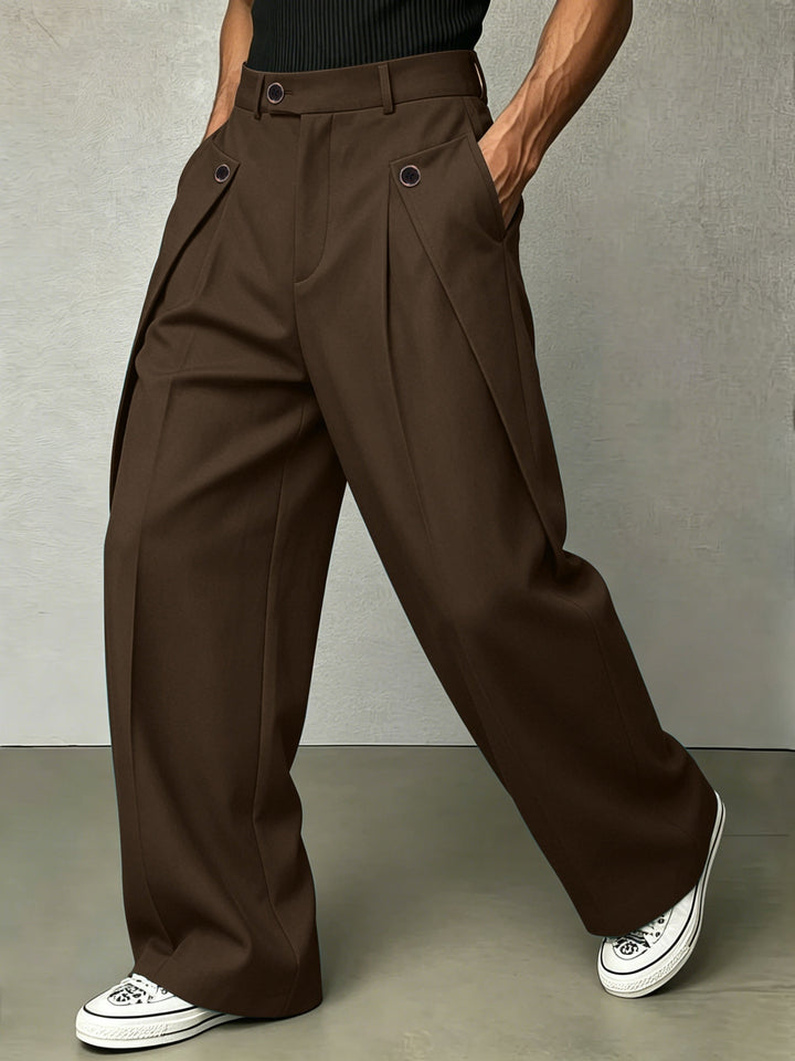 Hudson | Pleated Wide-Leg Trousers