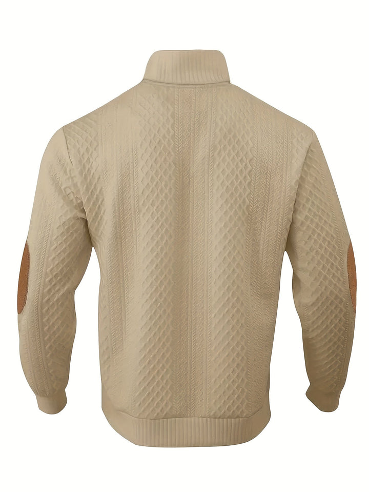 Lorenzo | Textured Stand-Collar Jumper