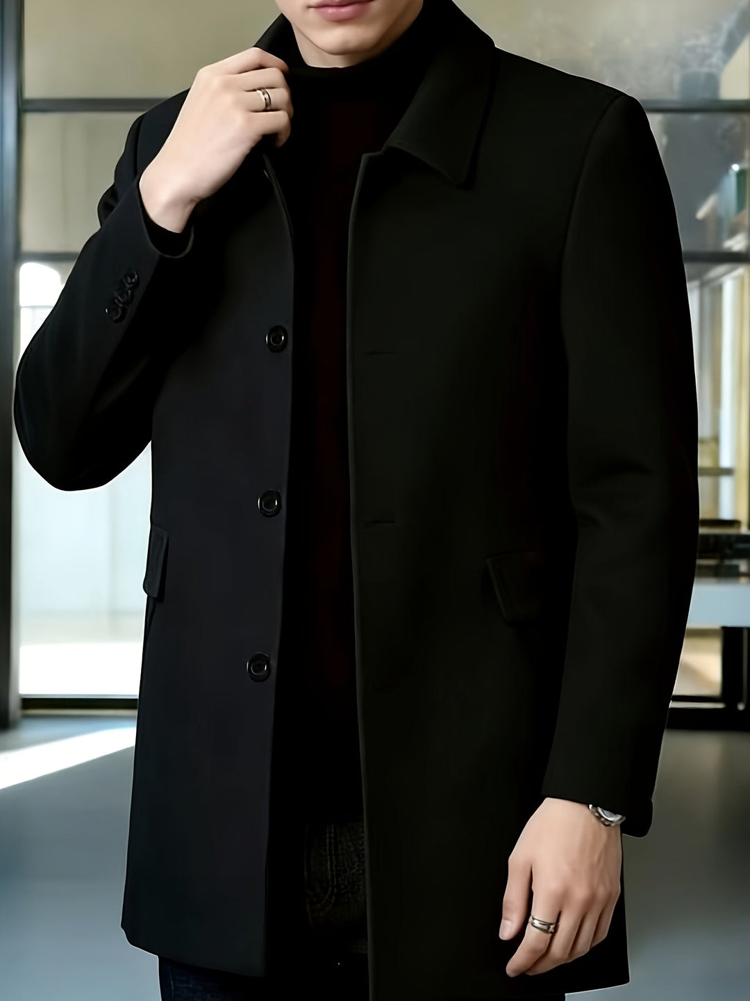Gerard | Refined Single-Breasted Overcoat