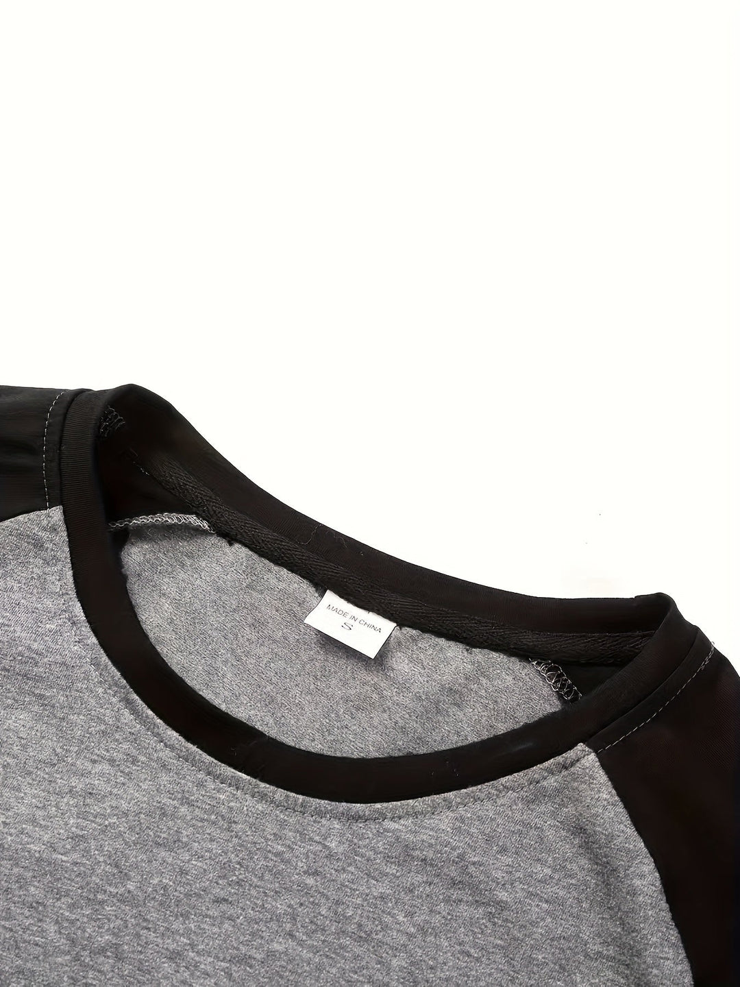 Trevor | Two-Tone Raglan Long-Sleeve Top