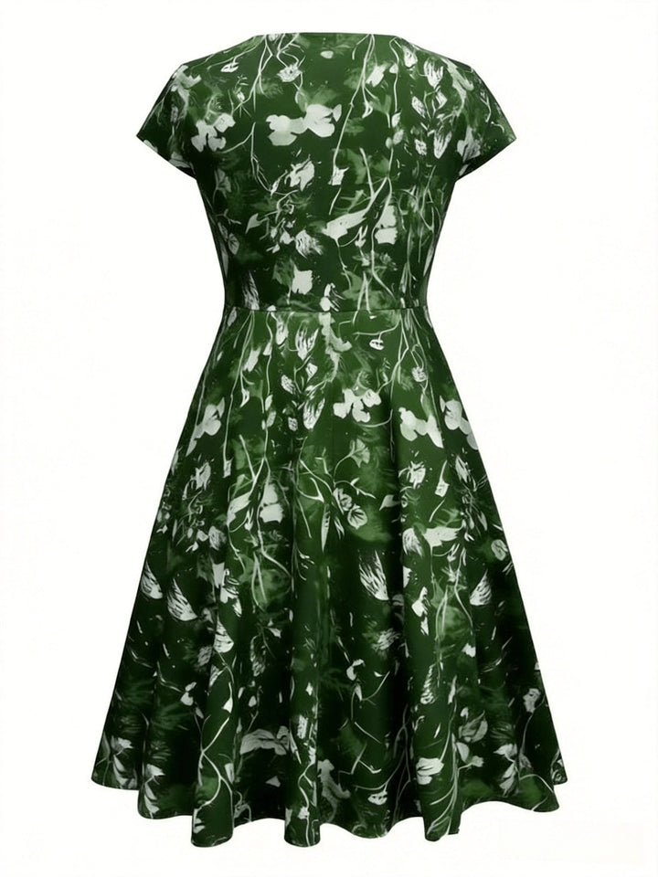 Katherine | Floral A-Line Pocket Dress