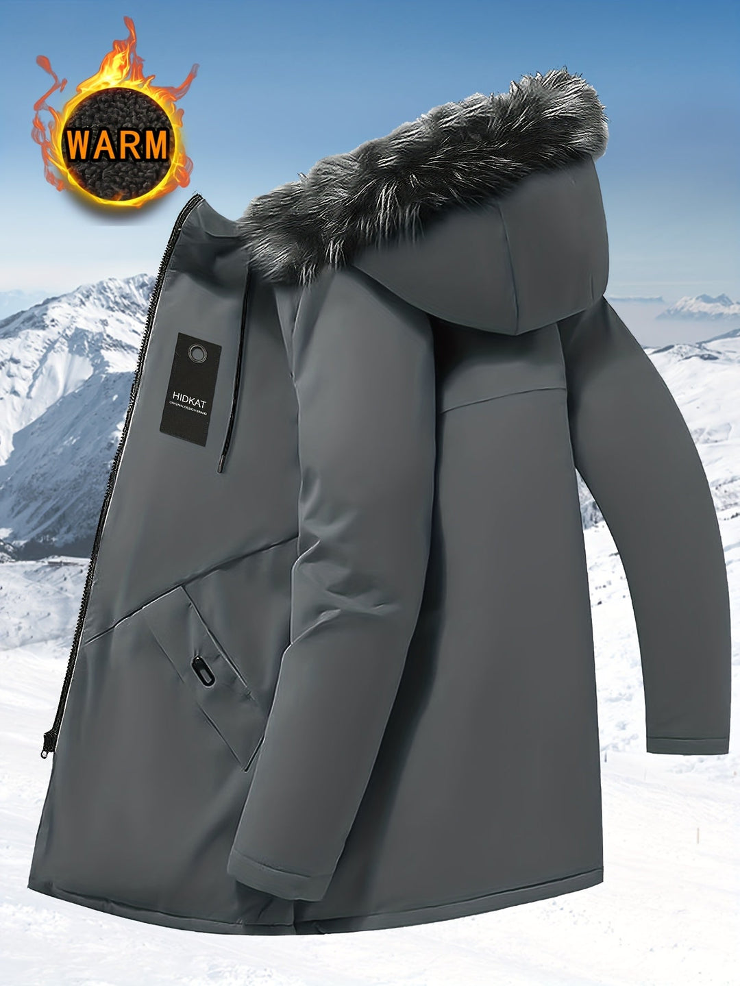 Lincoln | Hooded Mid-Length Parka Jacket