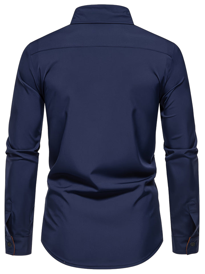 Graham | Contrast-Trim Slim Shirt