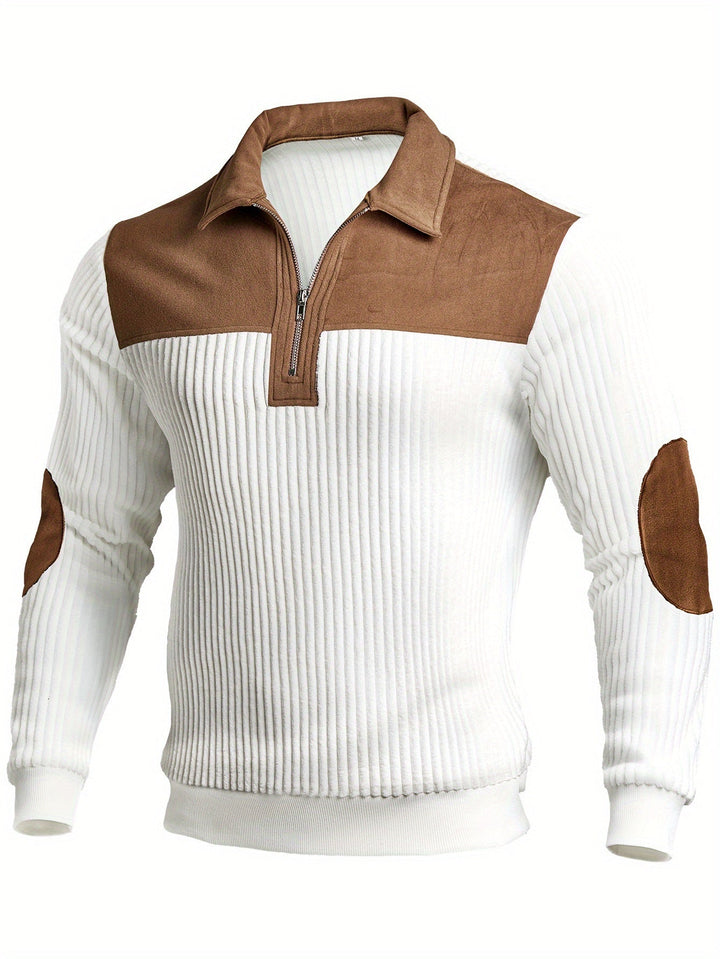 Roland | Two-Tone Quarter-Zip Pullover
