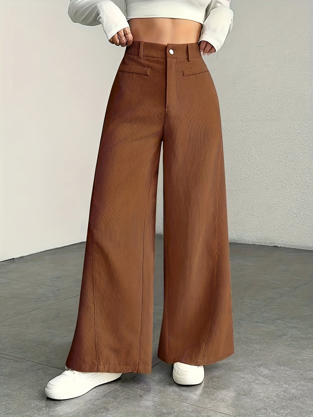 Kimberly | High-Waisted Wide-Leg Trousers