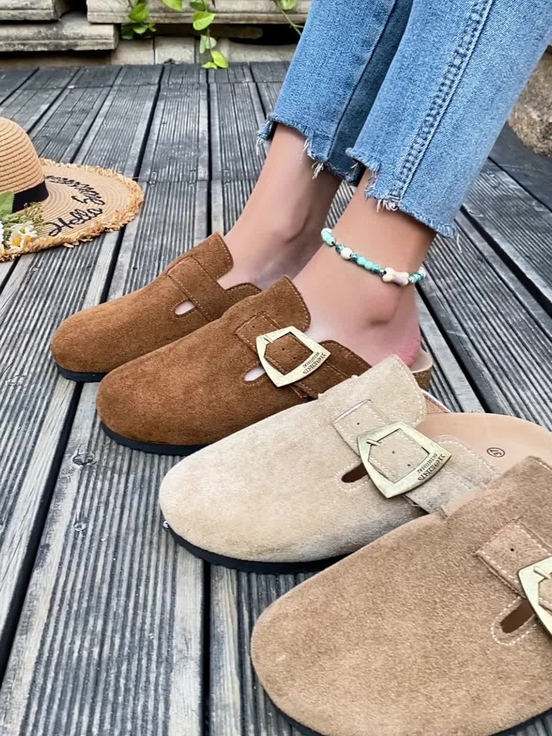 Winona | Buckle-Detail Slip-On Mules
