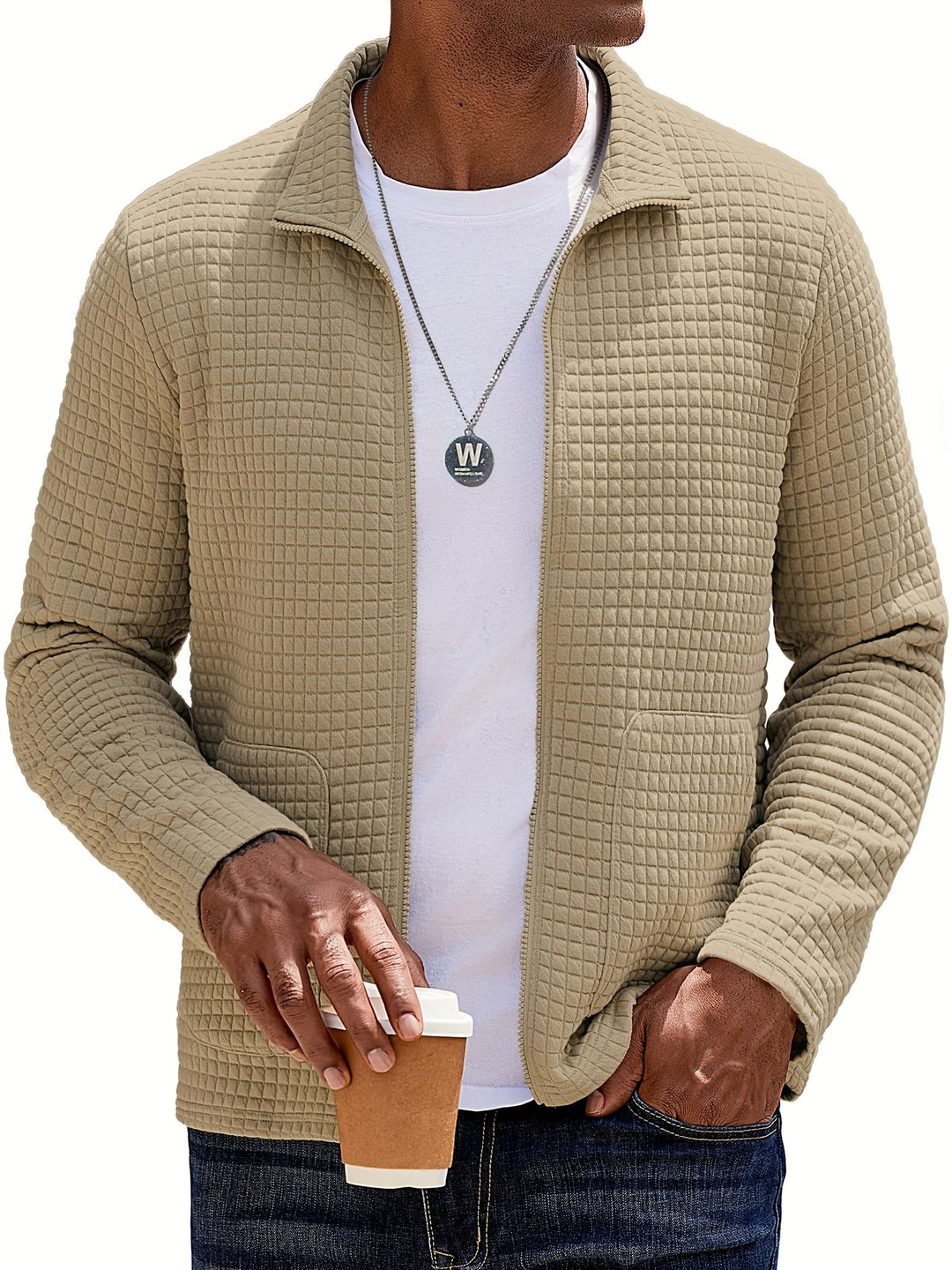 Hugo | Textured Zip-Up Jacket