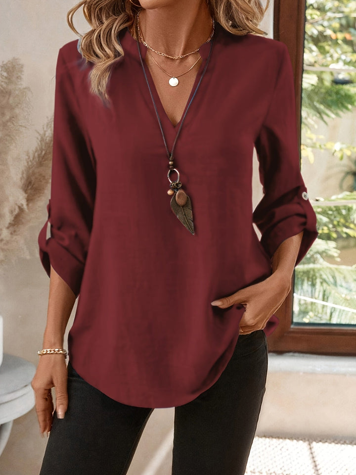 Corinne | Refined V-Neck Blouse
