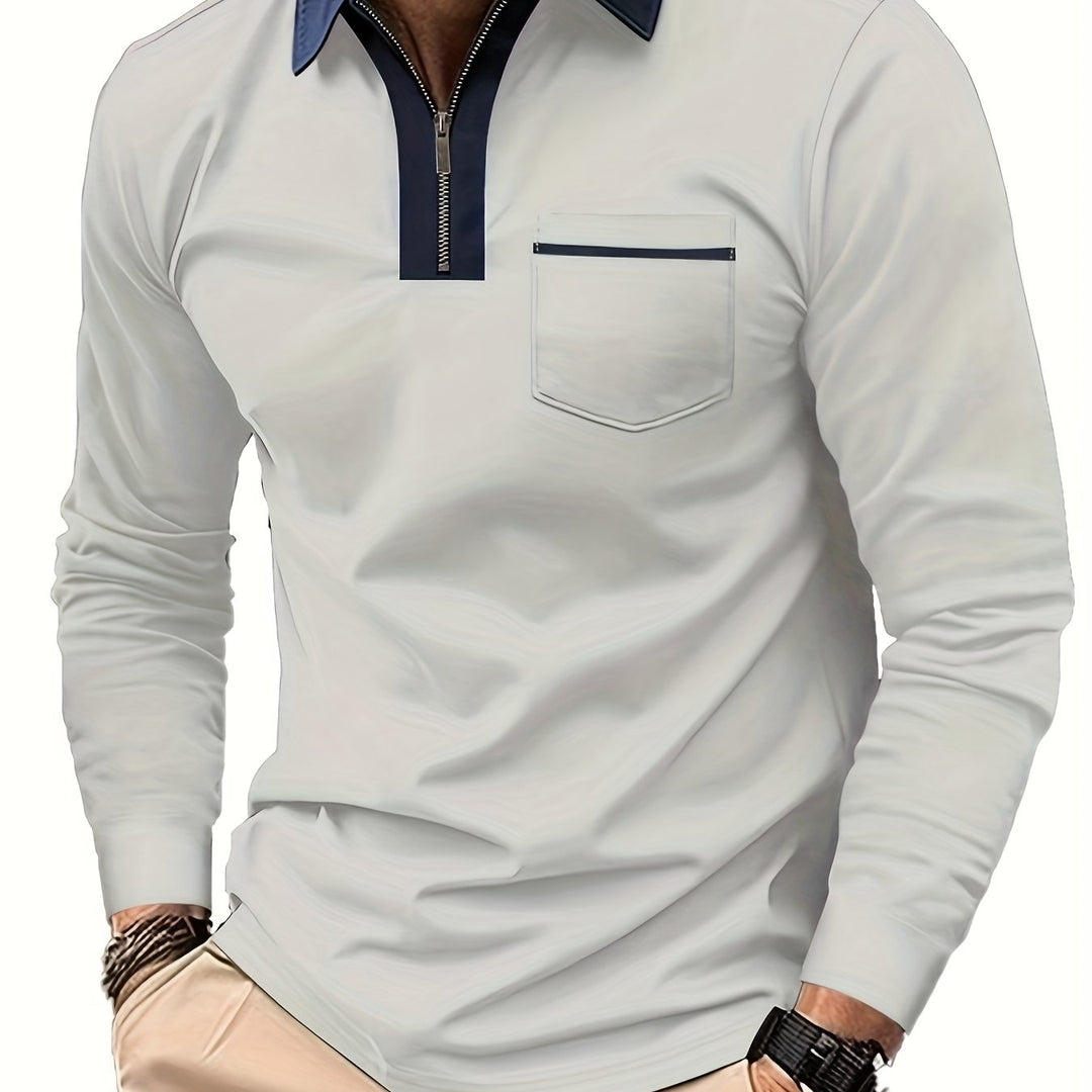 Curtis | Refined Zip-Collar Polo Shirt