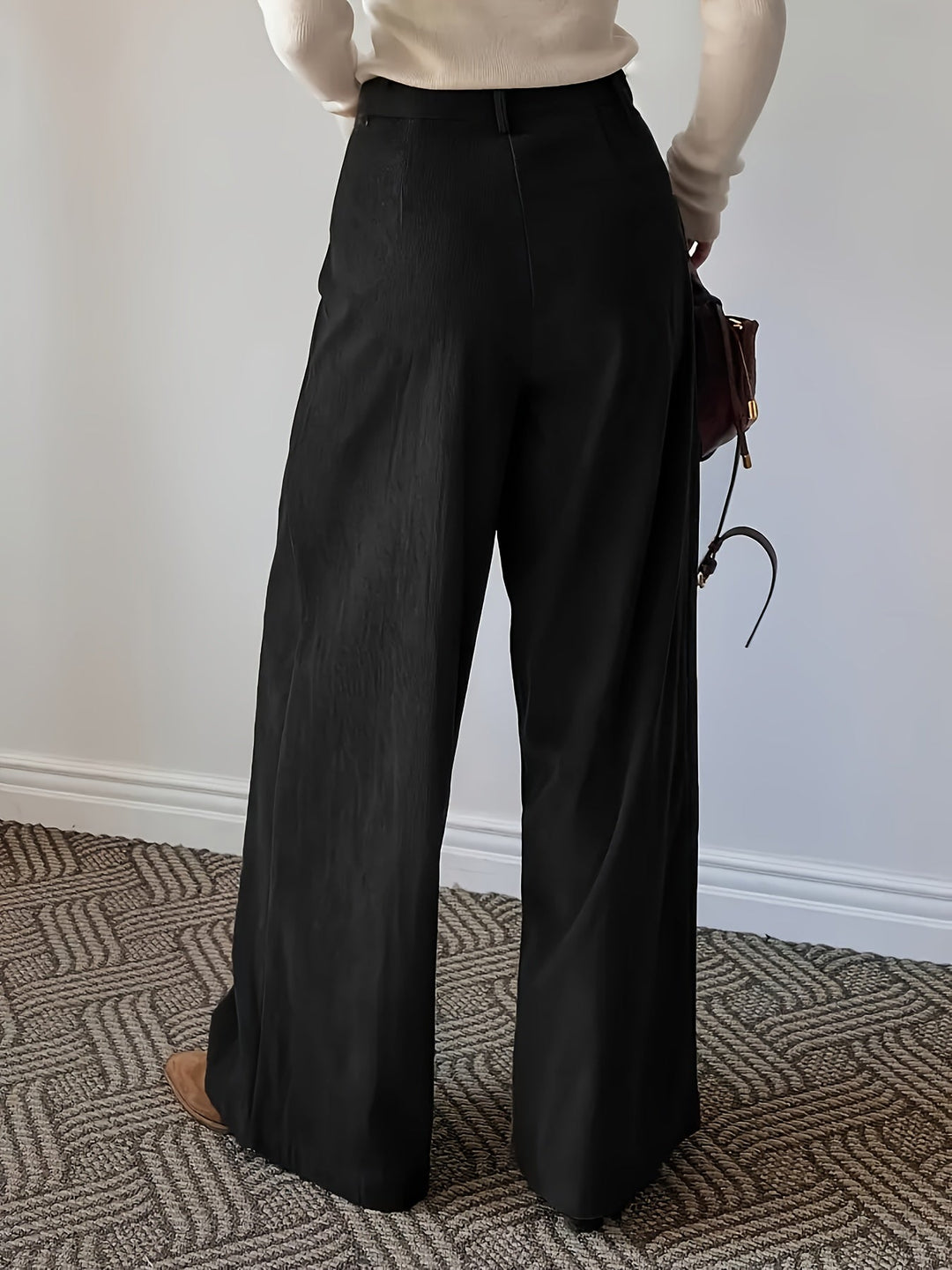 Celine | Pleated Wide-Leg Trousers