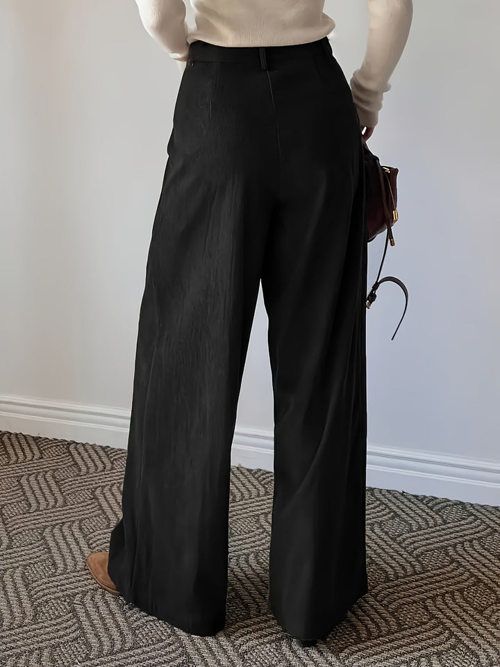 Celine | Pleated Wide-Leg Trousers
