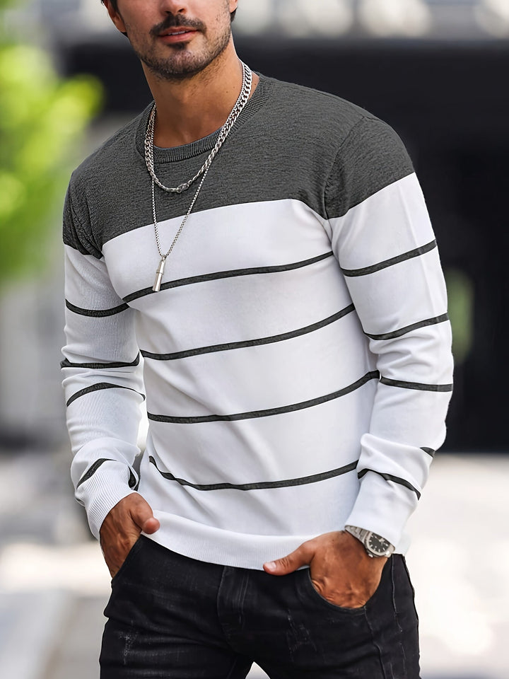 Henry | Striped Crew Neck Jumper