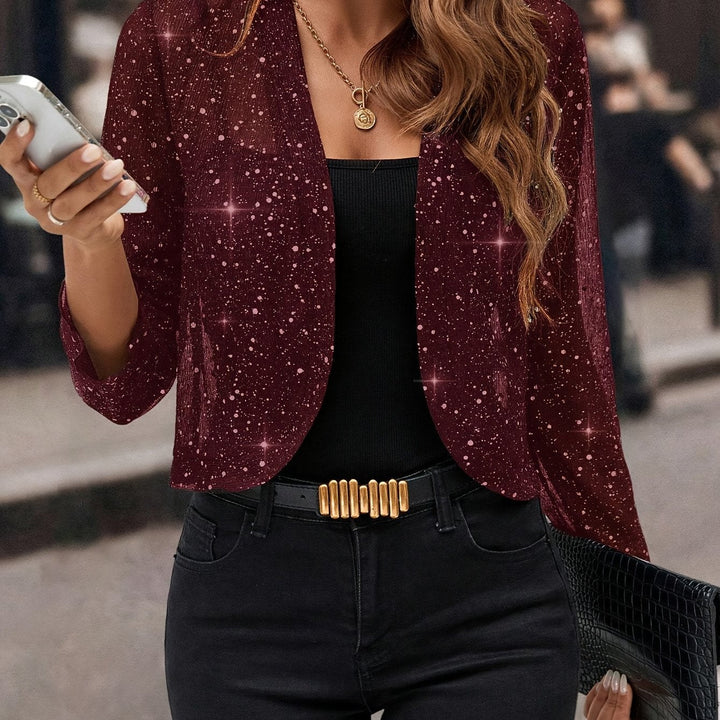 Elaine | Shimmer Cropped Jacket