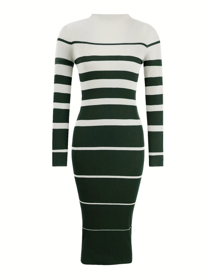 Farrah | Refined Striped Jumper Dress