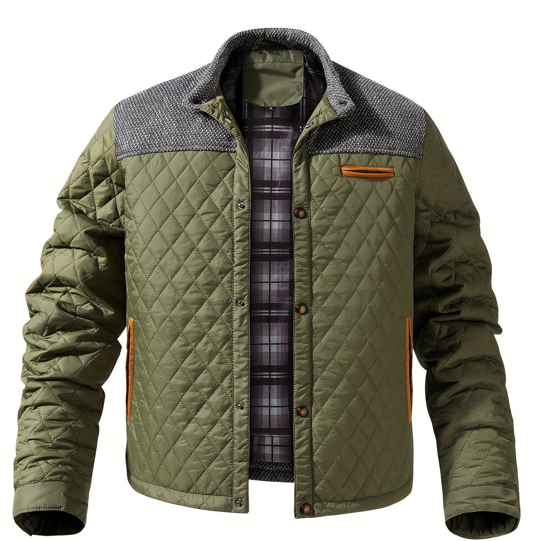 Gideon | Quilted Stand-Collar Jacket