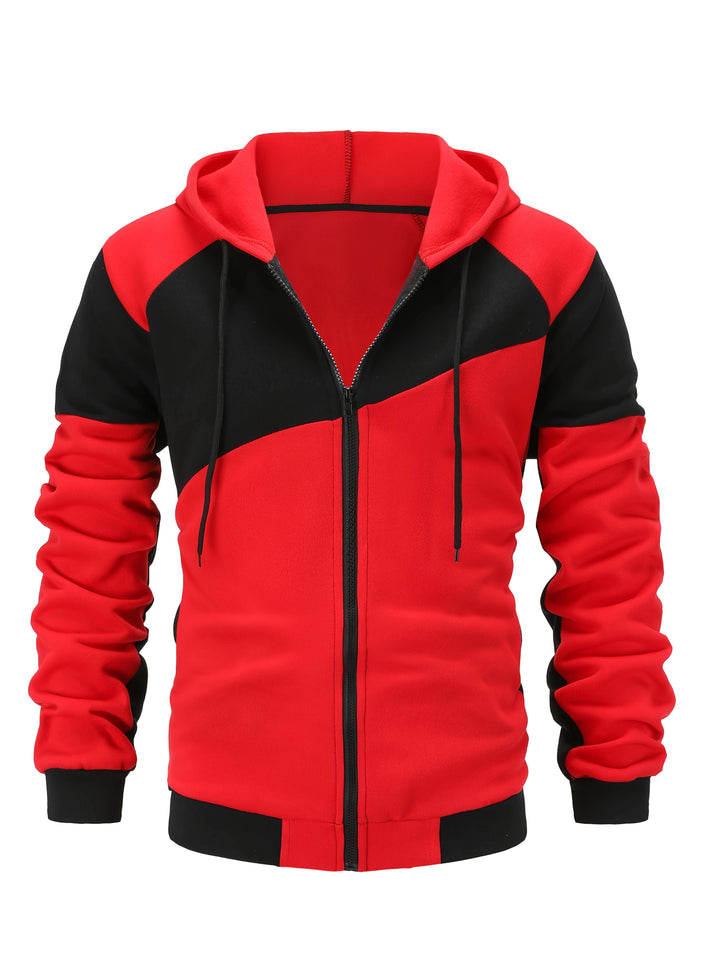 Bryce | colour Block Zip-Up Hooded Jacket