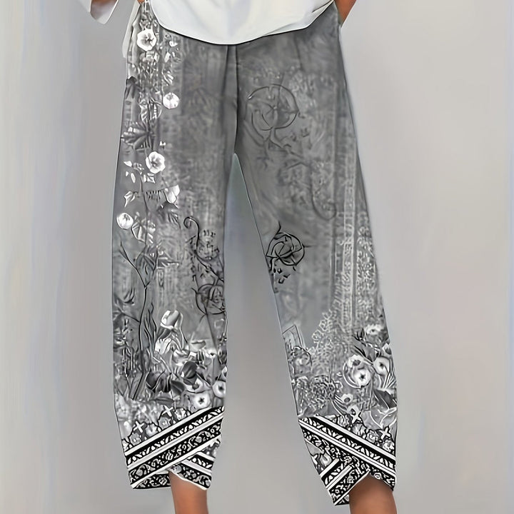 Meredith | Botanical Cropped Trousers