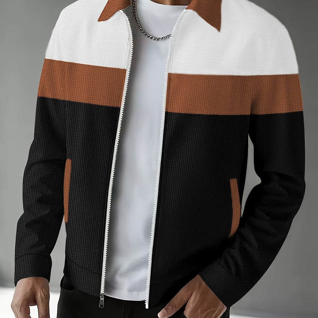 Cameron | colour-Block Zip-Up Jacket