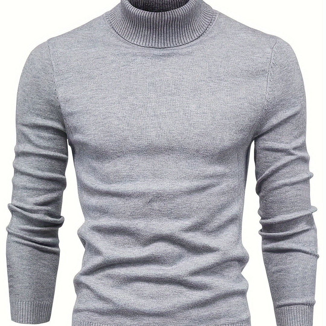 Malcolm | Classic Mock-Neck Jumper