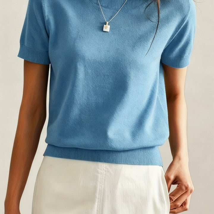 Harriet | Fine-Knit Short Sleeve Jumper