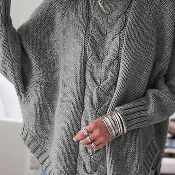 Corinne | Cozy High-Neck Cable-Knit Jumper
