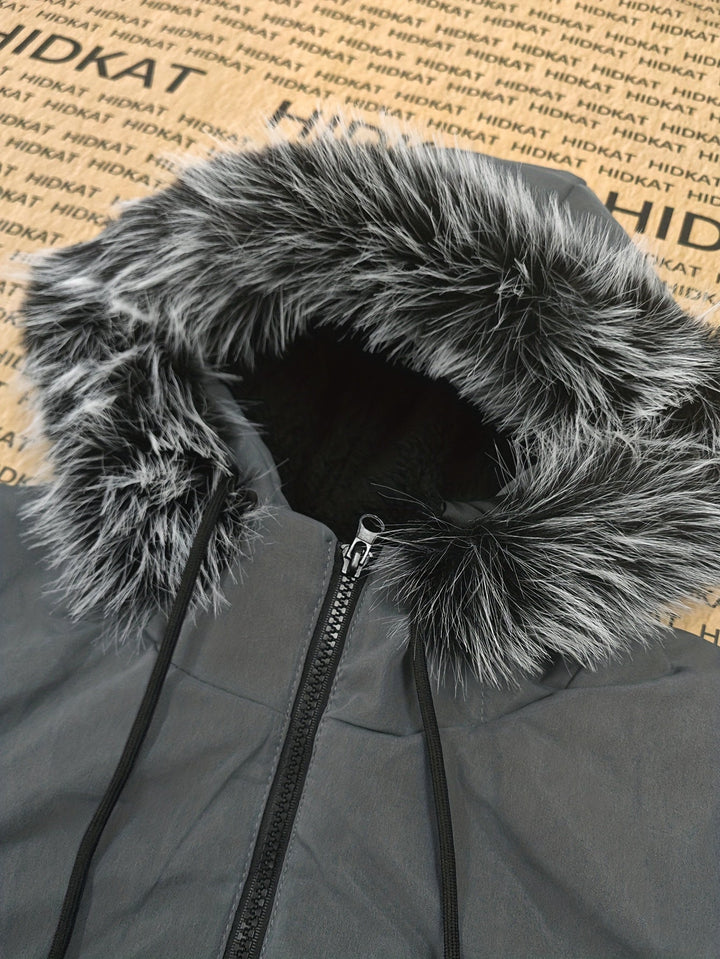 Lincoln | Hooded Mid-Length Parka Jacket