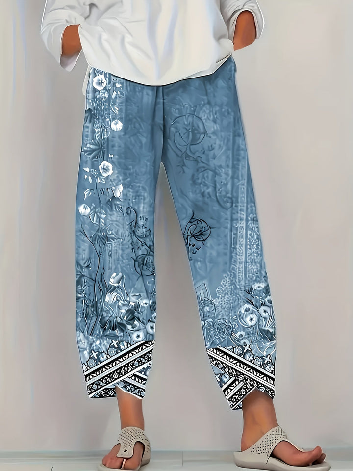 Meredith | Botanical Cropped Trousers