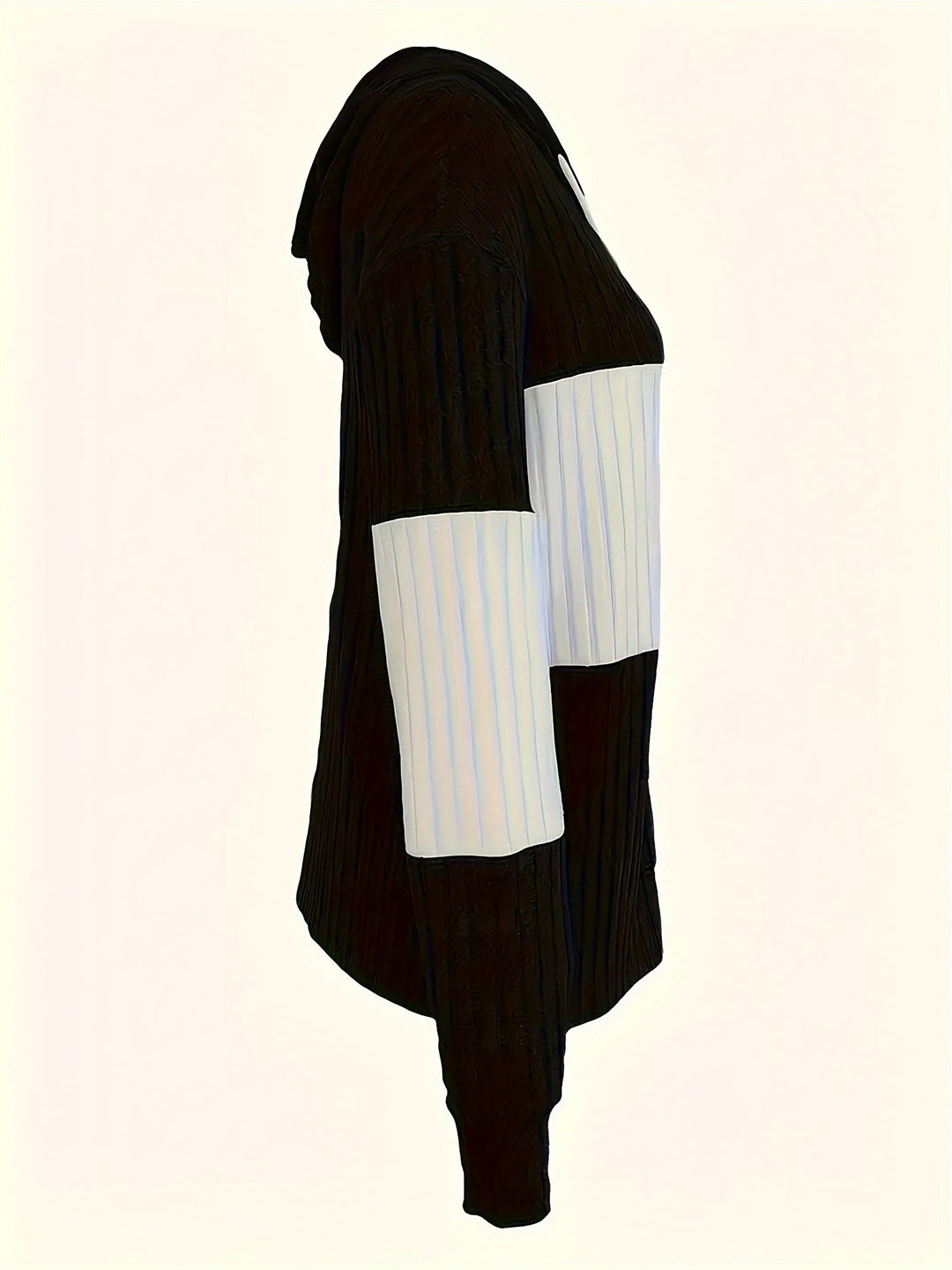 Cecilia | Textured Colour-Block Hooded Jacket
