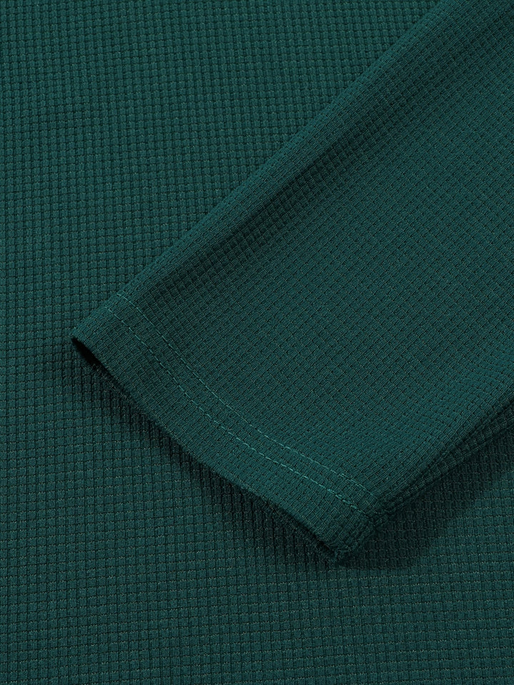 Jonathan | Textured Long Sleeve Henley Shirt