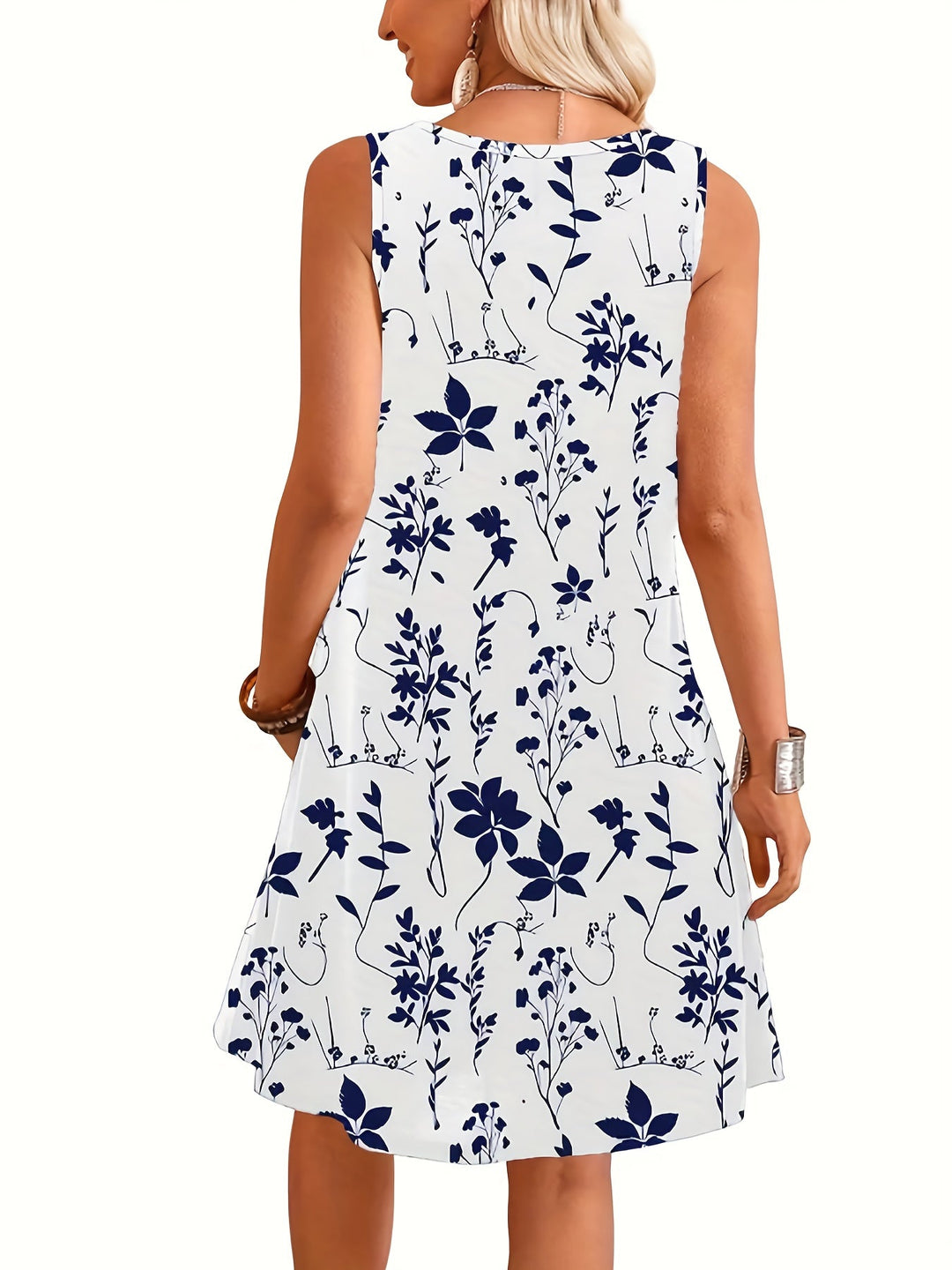Marguerite | Floral Sleeveless Dress