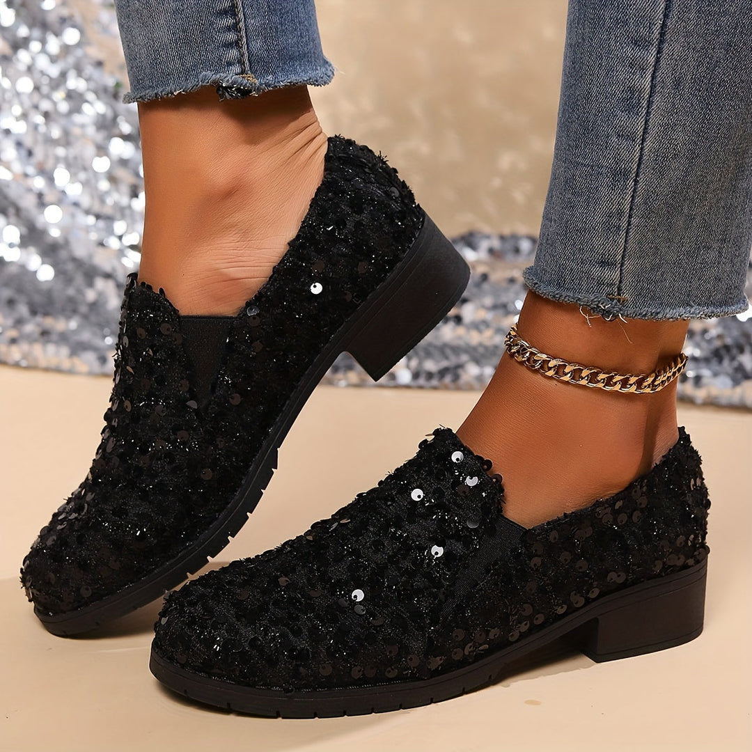 Bernadette | Sparkling Slip-On Loafers