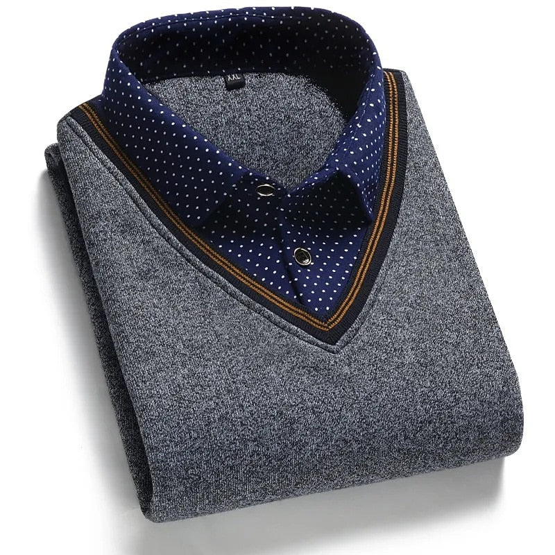 Wallace | Refined Mock-Collar Jumper