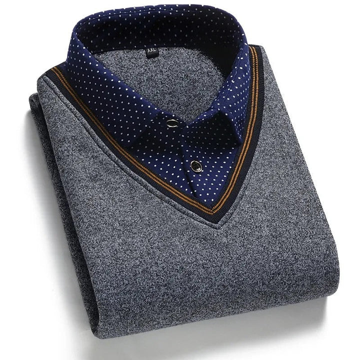 Wallace | Refined Mock-Collar Jumper
