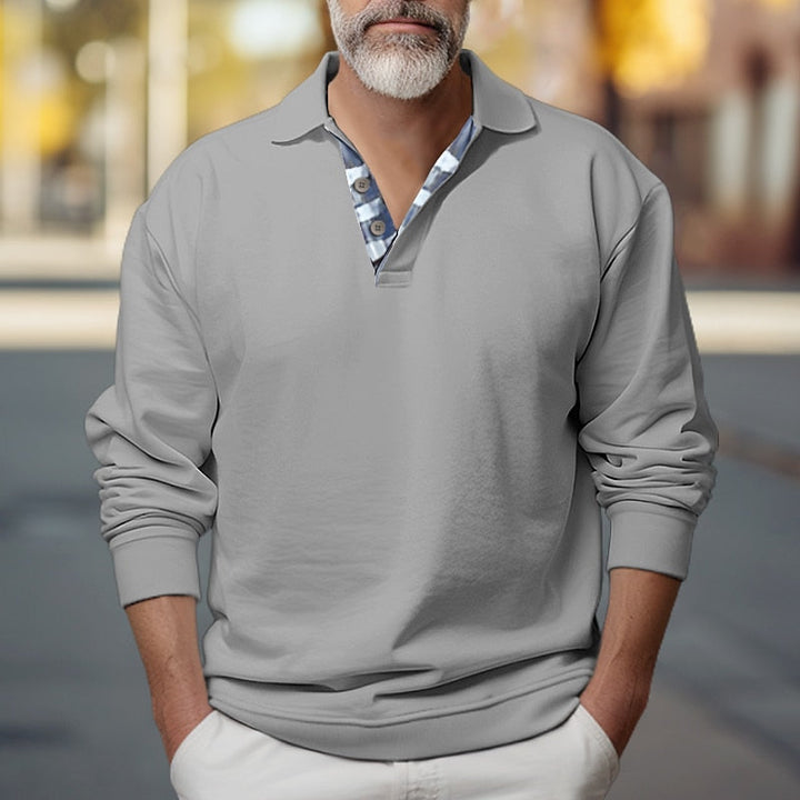 Griffin | Polo-Collar Sweatshirt