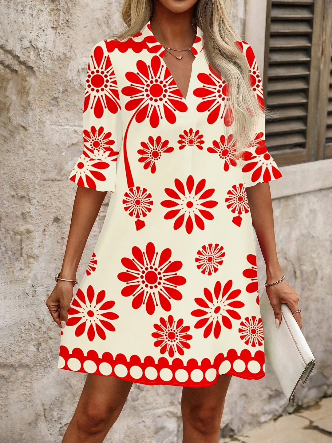 Georgia | Floral Bloom Mini Dress