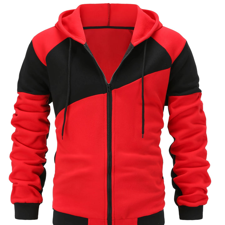 Bryce | colour Block Zip-Up Hooded Jacket