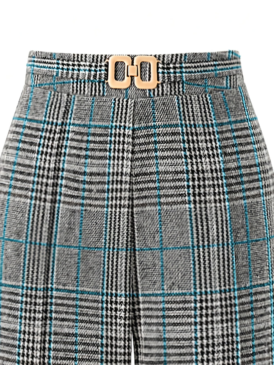 Matilda | Wide-Leg Plaid Trousers