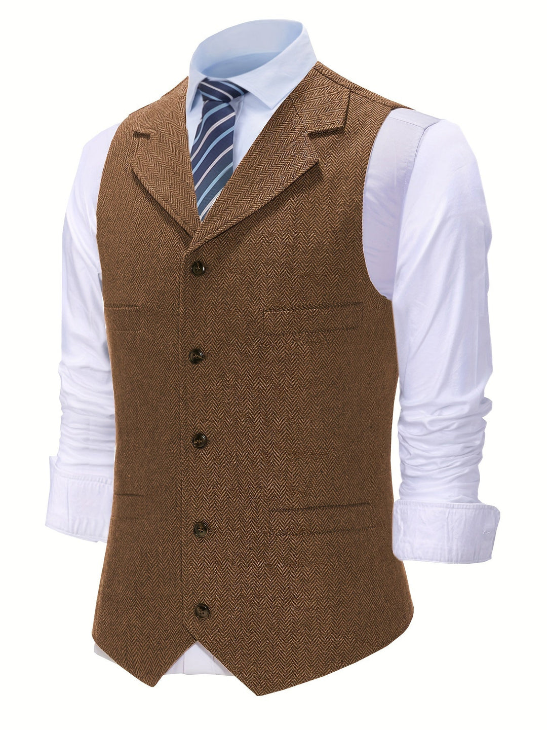 Byron | Refined Herringbone Waistcoat